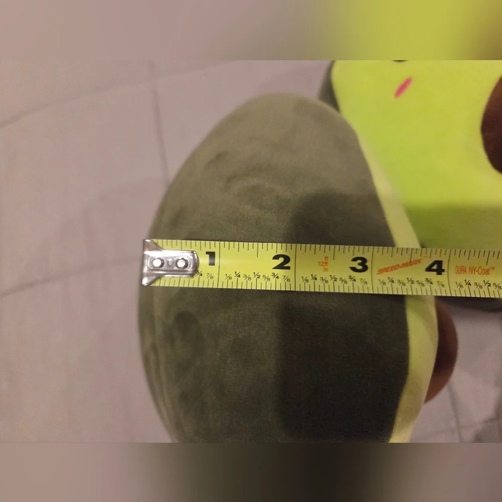 SET OF TWO - PLUSH ADORABLE AVOCADO HALVES (BOTH WITH THE SEED IN THEIR TUMMY) - Picture 11 of 11